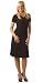 CLEARANCE SALE-V-Neck Short Sleeve Black Dress - Plus Sizes Available (Fuss Free Apparel)