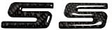 Black Real Carbon Fiber SS Badge Emblem Decal for Chevy Caprice Impala Malibu Silverado Trailblazer Monte Carlo Chevy Camaro Cobalt Chevelle Nova Hhr