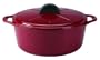 Daniel Boulud Kitchen Infiniti Cast Iron Cookware 6.5 quart Round Roaster, Red