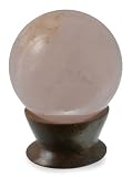 Rose quartz crystal ball with base 2 W 2 L