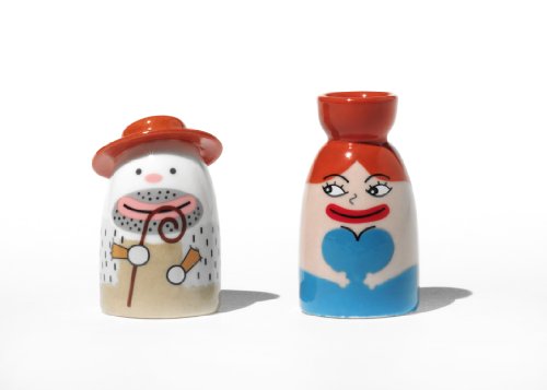 A di Alessi AMGI10SET2 Set bestehend aus zwei Figuren, Porzellan Handdekoriert Preisvergleich