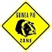 GUINEA PIG ZONE pet rodent novelty sign