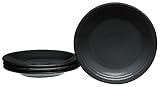 Fiesta Black 464 7-1/4-Inch Salad Plates, Set of 4