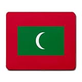 Maldives Flag Mousepad