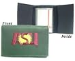Arizona State Sun Devils Embroidered Leather Tri-Fold Wallet - College Athletics Sports Merchandise