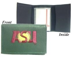 Arizona State Sun Devils Embroidered Leather Tri-Fold Wallet - College Athletics Sports Merchandise
