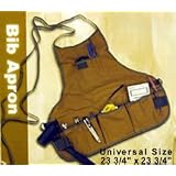 Buy 8 POCKET CANVAS BIB APRON By Peachtree Woodworking - PW1451 by Peachtree Woodworking