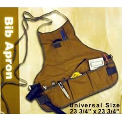 Click here to buy 8 POCKET CANVAS BIB APRON by Peachtree Woodworking.