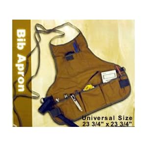 8 POCKET CANVAS BIB APRON By Peachtree Woodworking - PW1451