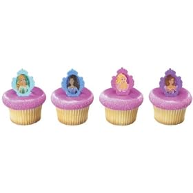 Barbie Three Musketeers Cake Cupcake (12) Ring Favors by decopac