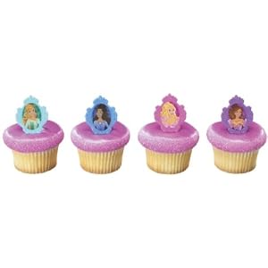 Barbie Three Musketeers Cake Cupcake (12) Ring Favors by 