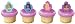 Barbie Three Musketeers Cake Cupcake (12) Ring Favors