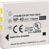2 Pack of Fujifilm NP-40 Equivalent Digital Camera Battery - 900mAh