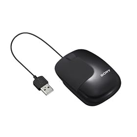 Sony SMU-C3 USB Desktop Mouse with adjustable cable, Black