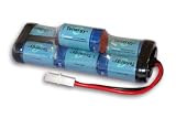 Tenergy 8.4V 3800mAh Hump NiMH High Power (38A Drain Rate) Battery Packs with Tamiya Connector for RC Cars