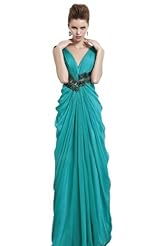 Chiffon/Taffeta/Tulle Crystals Crystal Beaded Lace  Applique Club Dress/Bridesmaid Dress  With Rhinestones