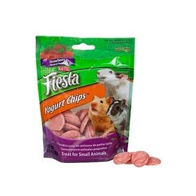 Kaytee Fiesta Yogurt Chips Treat for Small Animals Strawberry -- 3 oz