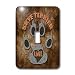 Doreen Erhardt Dog Breed Collection - Skye Terrier Dog Love Dog Breed in Gray and Brown - Light Switch Covers - single toggle switch