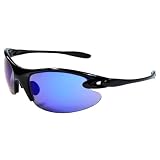 JiMarti RV17 Sunglasses for Golf, Cycling, Running. Mirror lens colors. TR90 Frame.