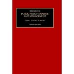 RES PUB POL ANAL VOL 9 (Research in Public Policy Analysis and Management) book cover