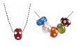 Necklace Set - Pandora Style Beads (Z99) - 6 Different Beads + 1.5mm Rhodium Plated Ball Chain (16-1/2")