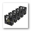 X 5 PK 80mm Case Fan Black