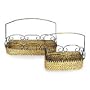 Cane baskets, 'Grace' (pair)
