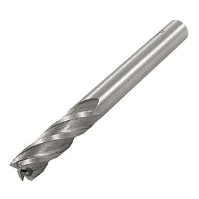 1/4" x 1/4" 4 Flutes Machine Cutting Tool End Mills Cutter: Home Improvement