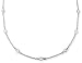 Sterling Silver 6.0 CTW Round CZ-By-The-Yard 30" Necklace
