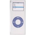 2nd Generation Apple iPod Nano Aluminum Silicone Skin Case with Accessory Kit - Front and Back Shield - Armband - Neck Strap - 8 Color Options, WHITE