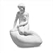 Royal Copenhagen Royal Whites 8.75" The Little Mermaid Figurine