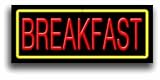 Breakfast Neon Sign 13 x 32