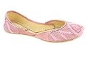 Unze Pumps (indian Khussa) - Cs9642-Tea Pink-12.0