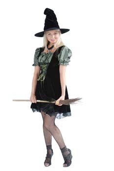 Magic Spell Witch, kurzes Hexenkostüm, Erwachsenen-Größe:XL (42)