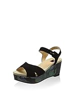 Giudecca Sandalias de cuña (Negro)