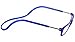 Clic Magnetic Reading Glasses for Men or Women, Computer Readers, Original (S-M, Blue, 3.00 Magnification)