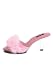 3 Inch Heel Marabou Slipper Women'S Size Shoe With Clear Heel