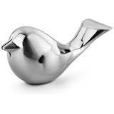 New Star Stainless Steel Love Bird Table Card Holder Table Number Holder, Silver Brush Finish, Set of 8