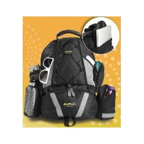 Baby Sherpa ALPHA Diaper 4-in-1 Bag Backpack (Black)
