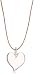 Yummi Glass Murano Glass Pink-Color Small Heart Pendant Necklace