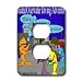 Londons Times Fish Fishing Deep Beneath Cartoons - Fish Discover Acapulco - Light Switch Covers - 2 plug outlet cover