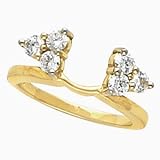 Gorgeous! Women's 14k Yellow-gold (3/4CTTW ) Moissanite Solitaire Enhancer.