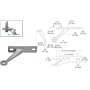 C.R. LAURENCE FMH1RHBS CRL Brushed Stainless Heavy Duty Single Right Arm Wall Mount Frame Spider