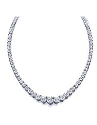 12.00 ct. TW Graduated Round Cut Diamond Tennis Necklace
