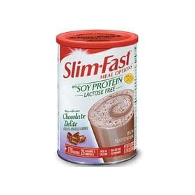 Slim Fast Meal Options Soy Protein Shake Mix, Chocolate Delite, 18.6 Ounces