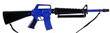 KombatKit R118 Police Blue Coloured Die-Cast Metal 8 Shot Cap Toy M16 Machine Gun