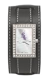 Chicago White Sox Starlette Wide Black Leather Watch