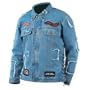 Diamond PlateTM Rag Denim Motorcycle Jacket with Patches