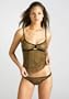 Via Nicci Petite Leopard Cami Thong Set Sleepwear