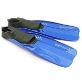 Active Aqua Junior Sprint Fins Size UK Childrens 12-13 EU 31-33 - Yellow